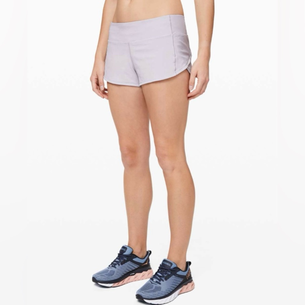 Lululemon Speed Up Short *2.5” in Silver Lilac
